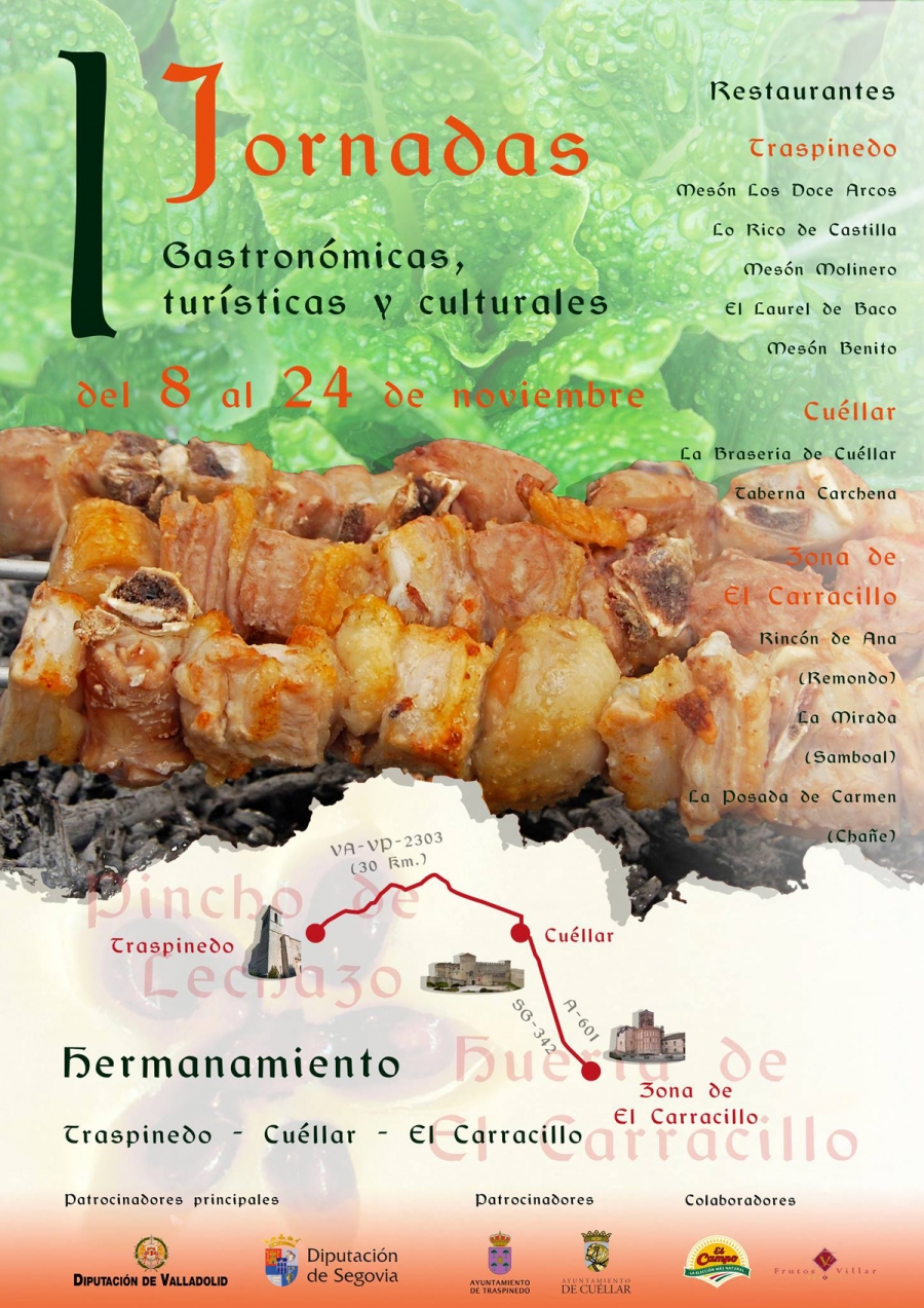 Colaboramos en el primer hermanamiento gastronómico en Segovia y Valladolid