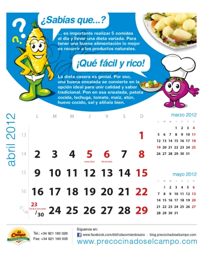 Abril 2012: La importancia de una dieta variada