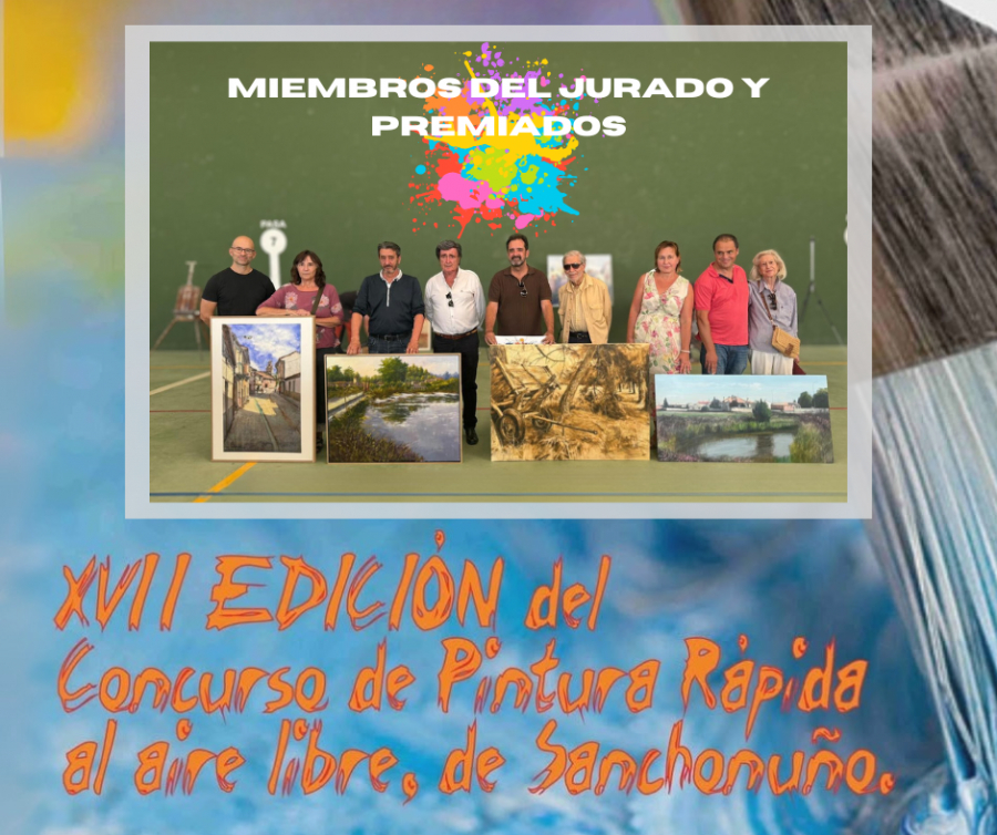 El Campo patrocina el 2º Premio de la XVII edición del Concurso de Pintura Rápida al Aire Libre en las Fiestas de Sanchonuño