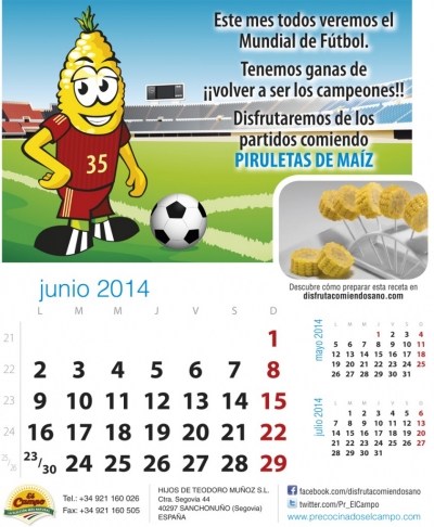 Junio. El Mundial de Fútbol y unas piruletas de maíz