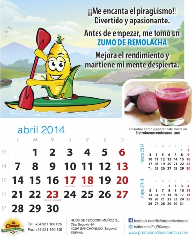 Abril. Piragüismo y zumo de remolacha