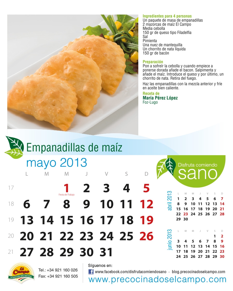 Mayo 2013: Empanadillas de maíz